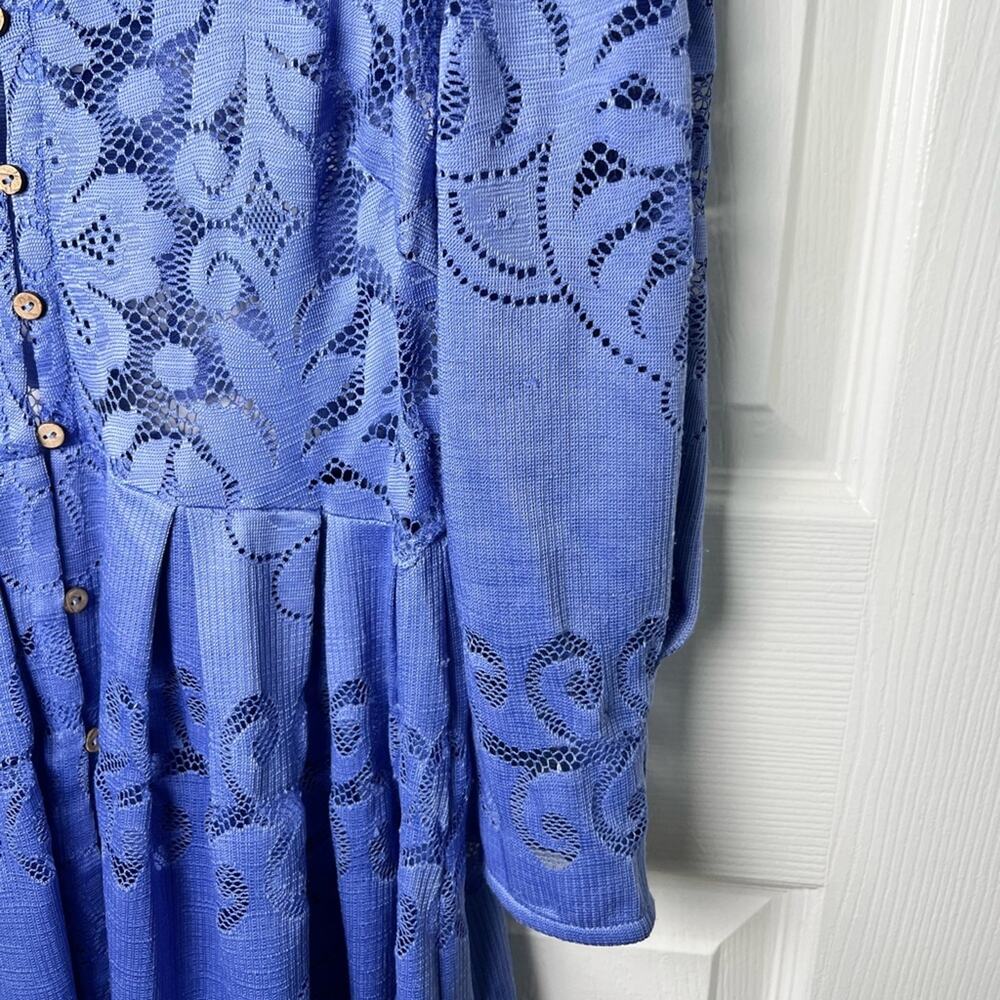 Free People Shadow Dance Midi Dress in Persian Jewel XS - Picture 8 of 12